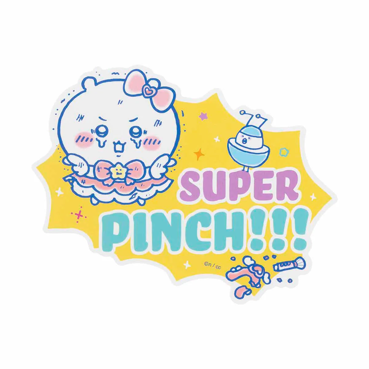 ちいかわ まじかるちいかわ 大きめステッカー（SUPER PINCH！！！） - Image 3