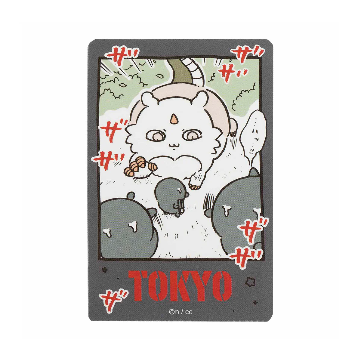 ちいかわ 東京みやげ スマホに貼れるサイズのTOKYOステッカー(あのこ)