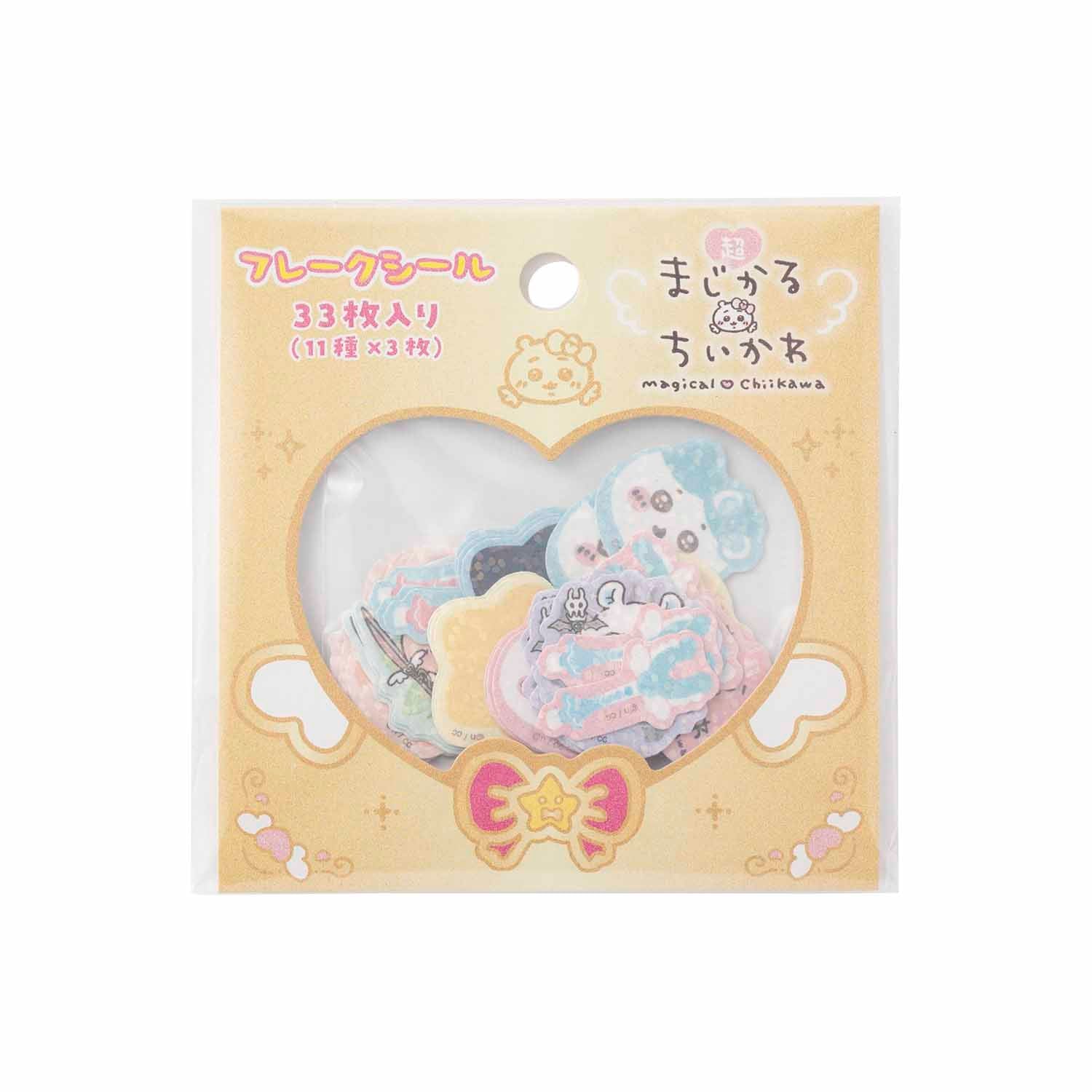 ちいかわ 超まじかるちいかわ きらきらフレークシール（おかお_ゴールド） - Image 3