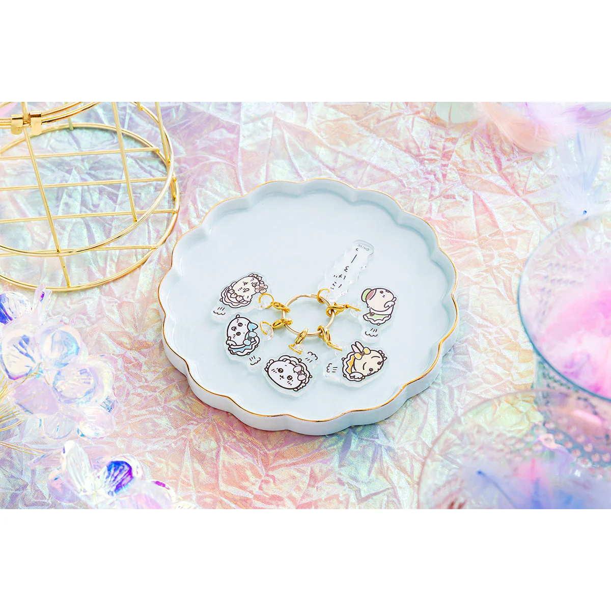 ちいかわ 超まじかるちいかわ にげろーっ！5連アクリルチャーム - Image 2