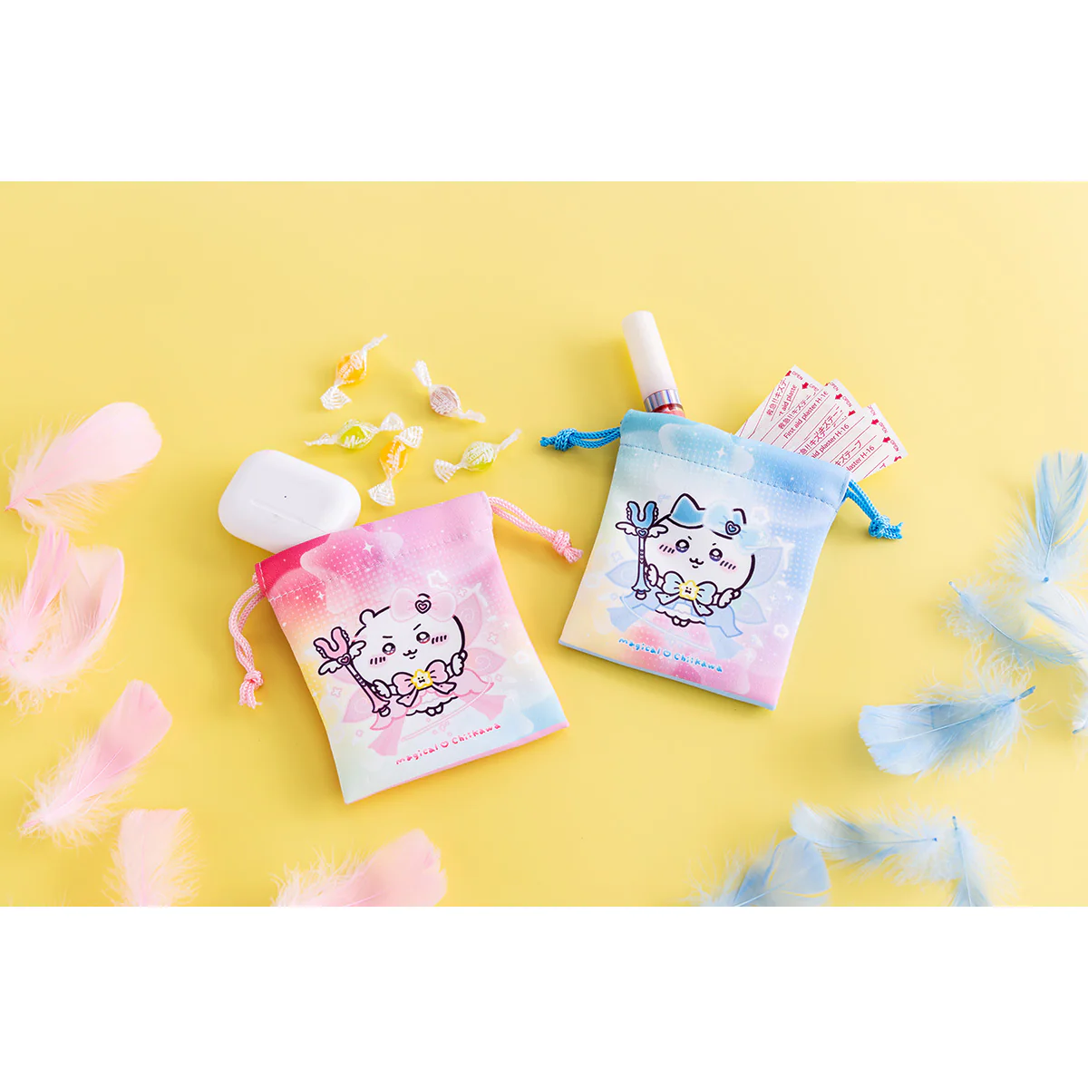 ちいかわ 超まじかるちいかわ 2個セットミニ巾着（ちいかわとハチワレ） - Image 2