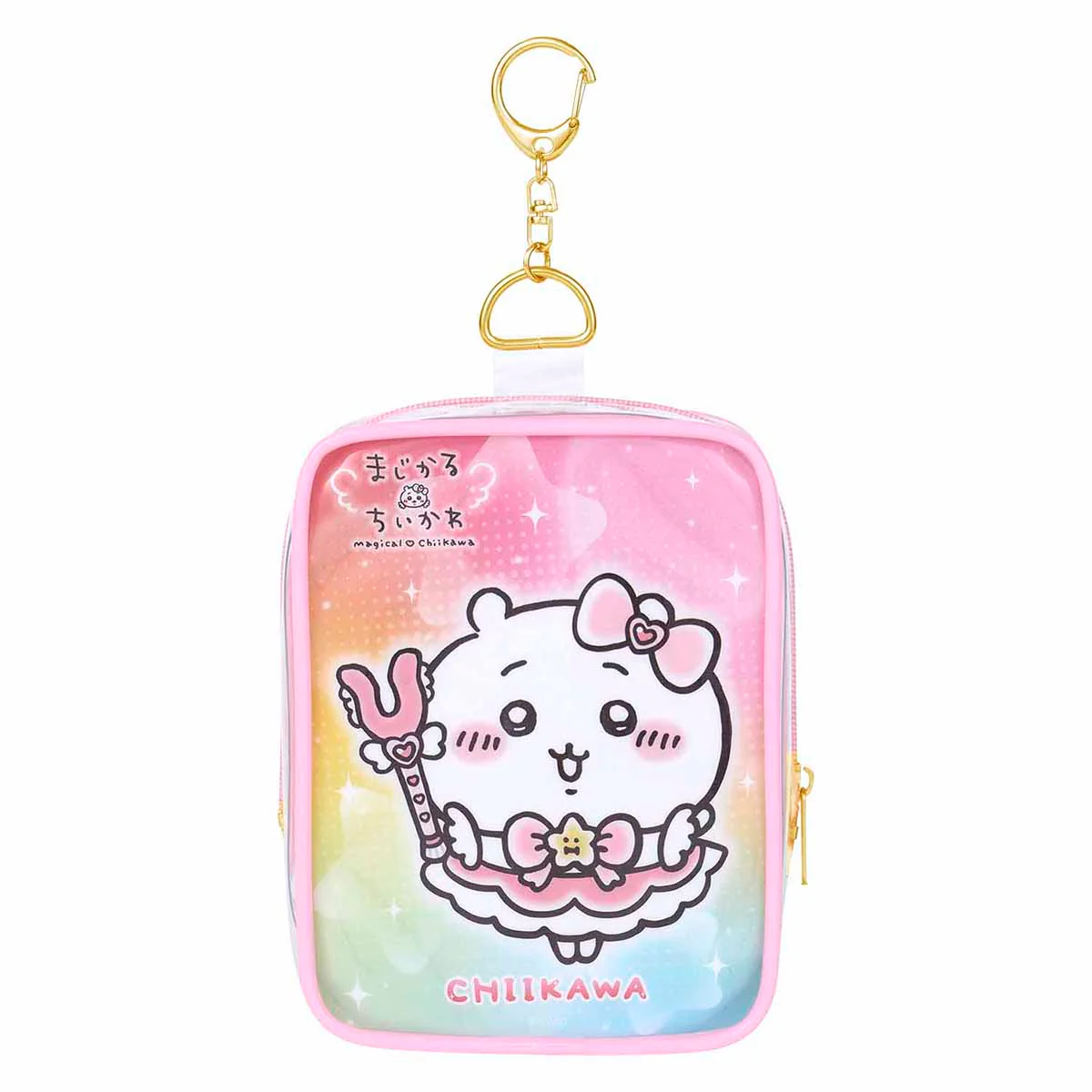 ちいかわ 超まじかるちいかわ マスコットも入る!クリアポーチ(ちいかわ)