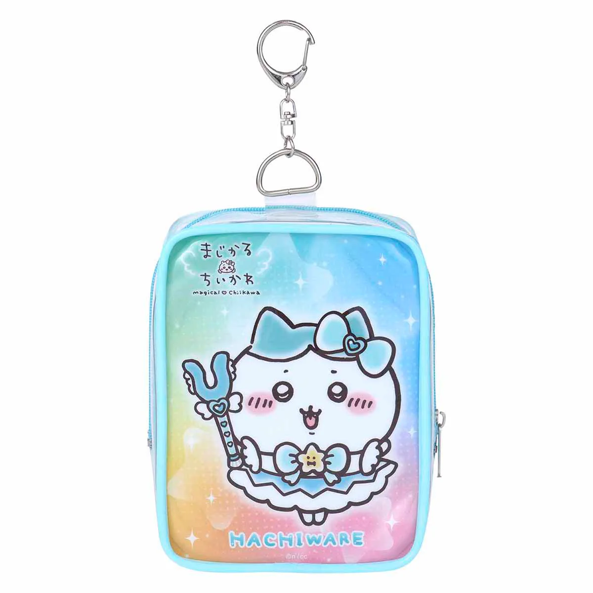 ちいかわ 超まじかるちいかわ マスコットも入る!クリアポーチ(ハチワレ)