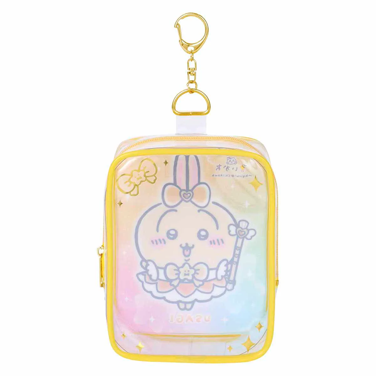 ちいかわ 超まじかるちいかわ マスコットも入る！クリアポーチ（うさぎ） - Image 4