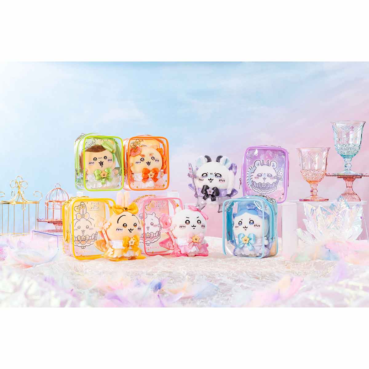 ちいかわ 超まじかるちいかわ マスコットも入る！クリアポーチ（くりまんじゅう） - Image 2