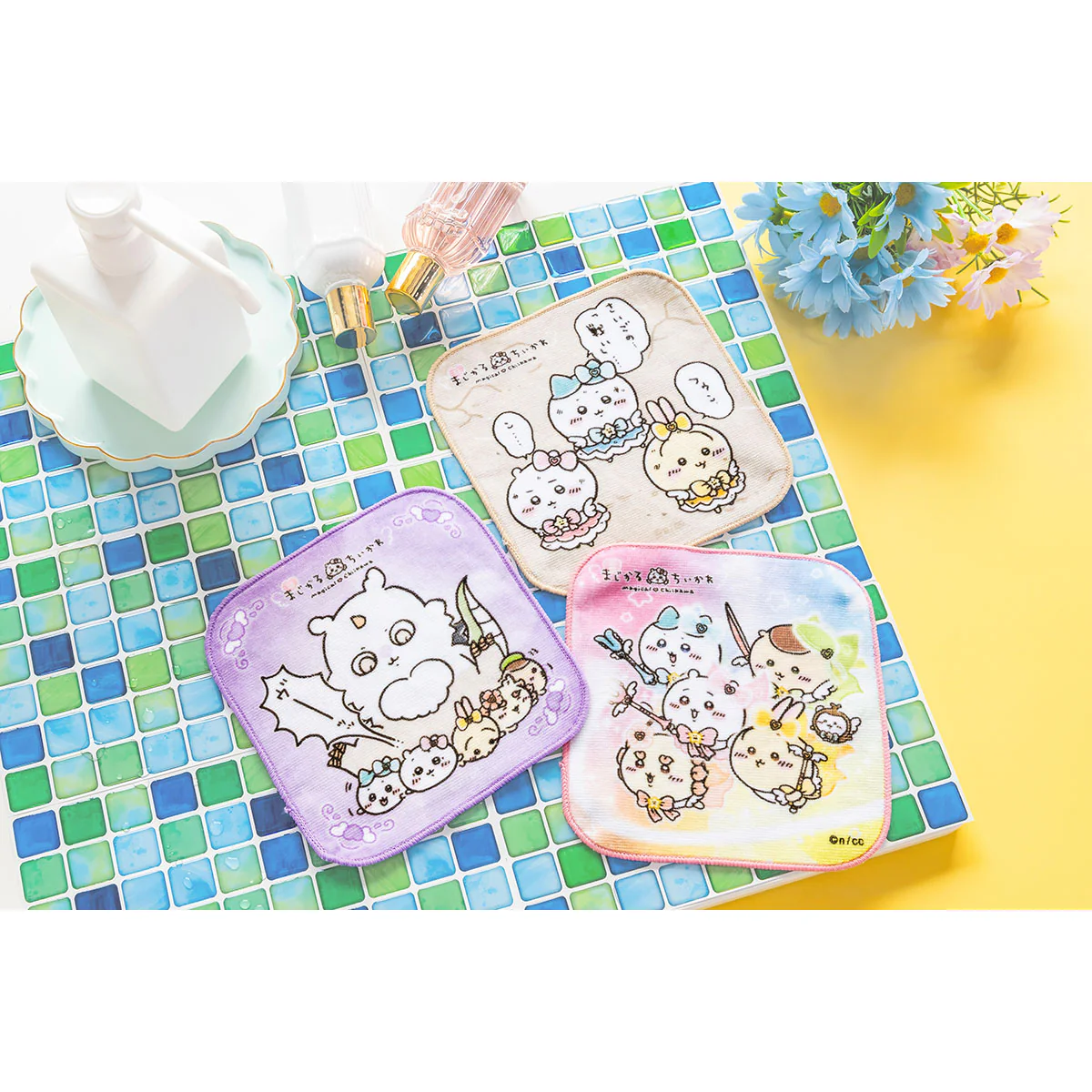 ちいかわ 超まじかるちいかわ スクエア3枚セットタオル - Image 2