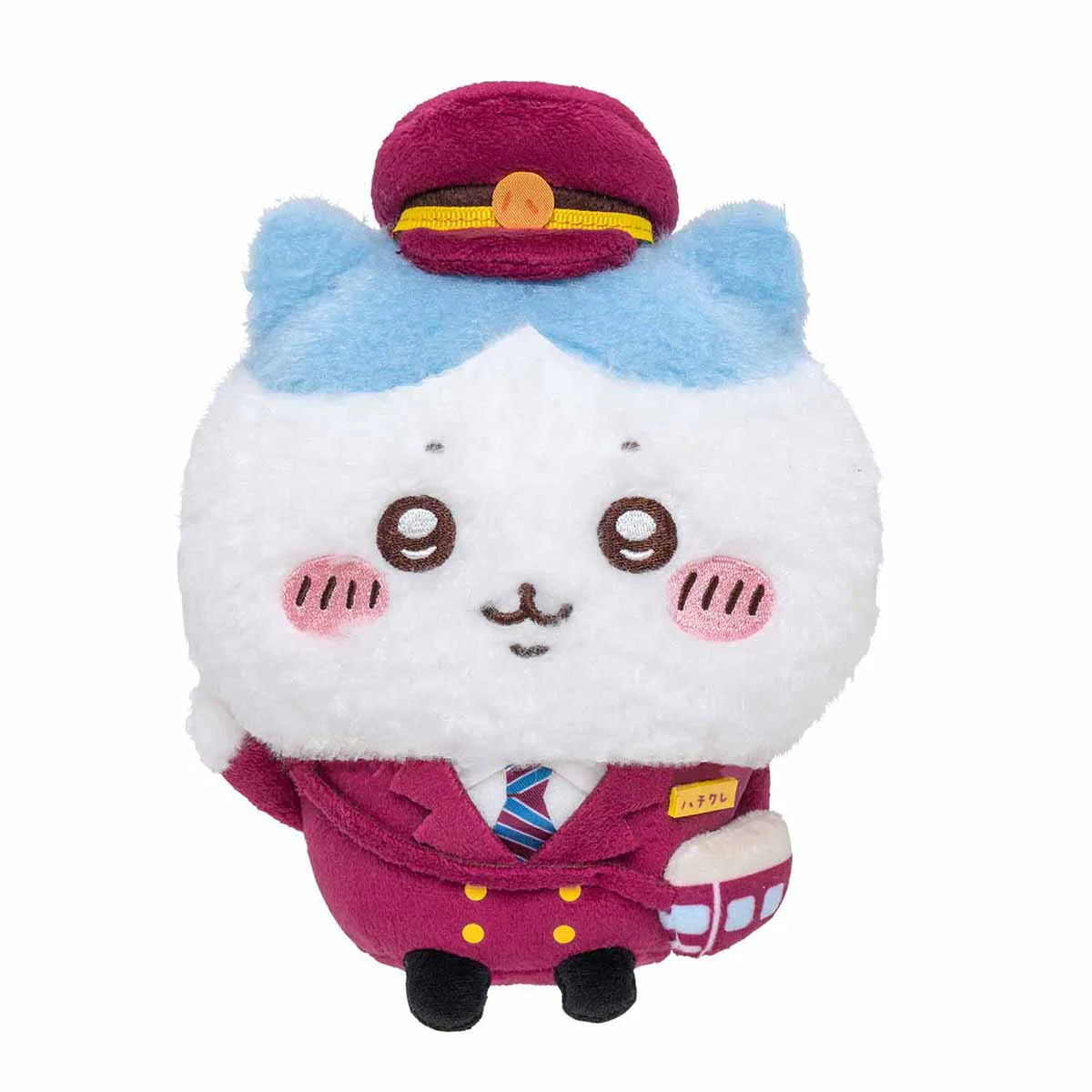 ちいかわ 阪急電車なほわほわぬいぐるみS（ハチワレ） - Image 3