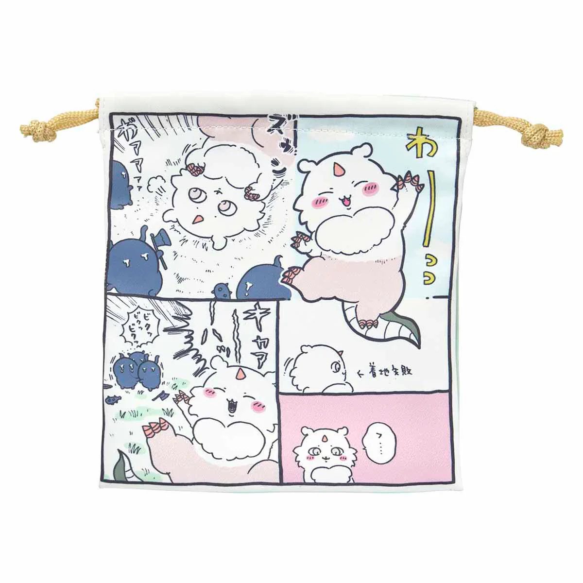 ちいかわ お出かけ楽しみ！な ほどよいサイズの巾着（あのこ） - Image 4