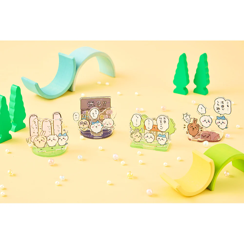ちいかわ お出かけ楽しみ！な レイヤーアクリルスタンド（光る！！） - Image 2