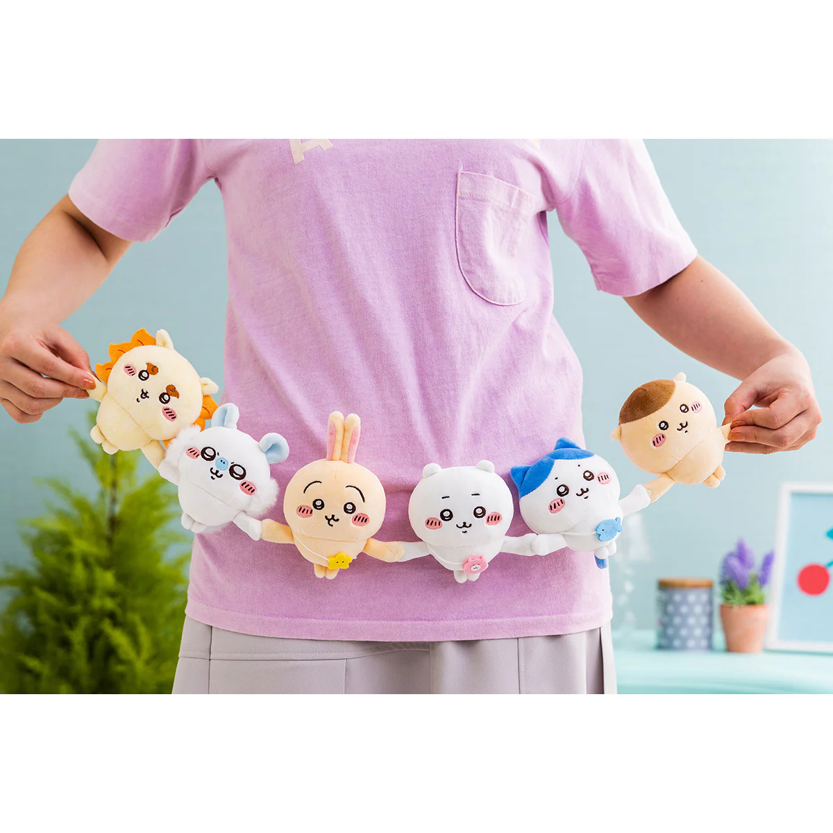 ちいかわ なかよし手つなぎ 磁石ぬいぐるみ（シーサー） - Image 4