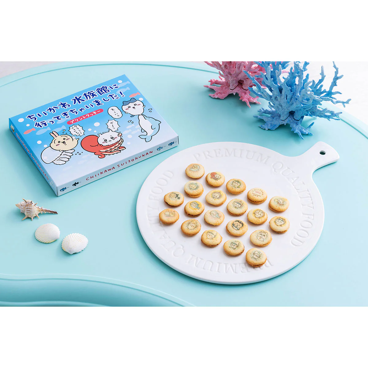 【50%OFF】ちいかわ水族館 行ってきちゃいました！チョコラングドシャ プリントクッキー - Image 2