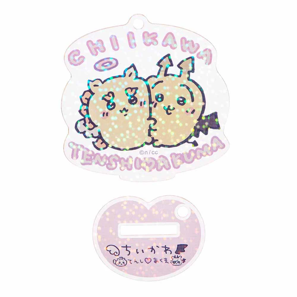 ちいかわ てんし♡あくま アクスタにもなるホログラムアクリルキーホルダー(シーサーとうさぎ) - Image 3