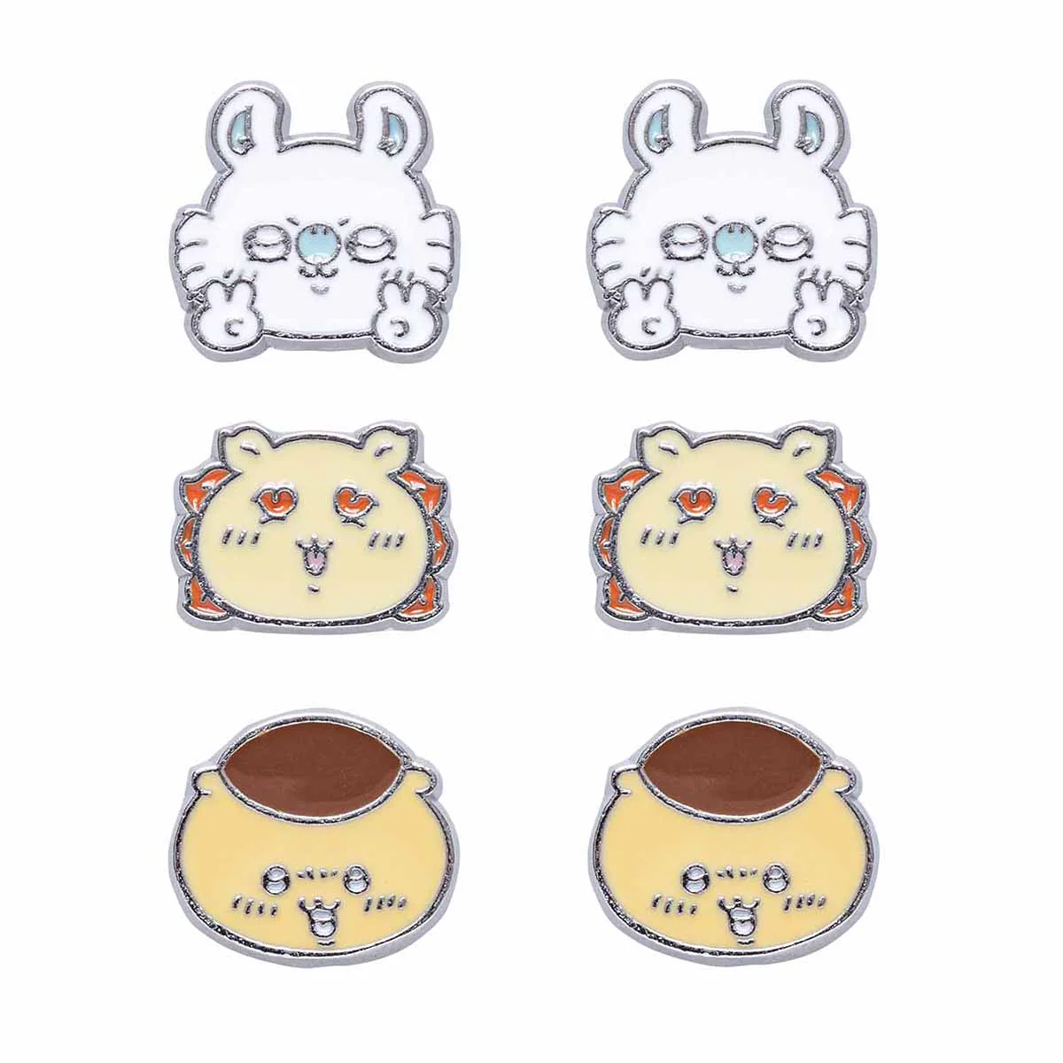 ちいかわ マグネットピアス 3種セット(モモンガ・シーサー・くりまんじゅう)