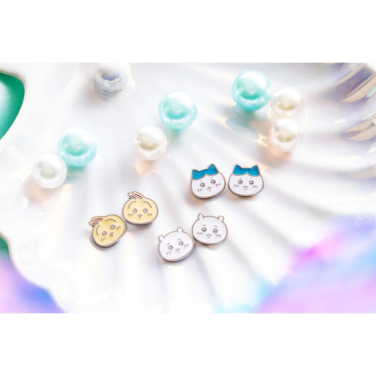 ちいかわ マグネットピアス 3種セット（ちいかわ・ハチワレ・うさぎ） - Image 2