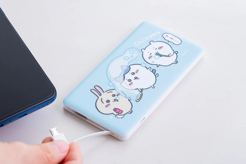 ちいかわ　4000mAh USB出力 ﾘﾁｳﾑｲｵﾝﾎﾟﾘﾏｰ充電器　2.1Ａ（シャボン玉） - Image 3