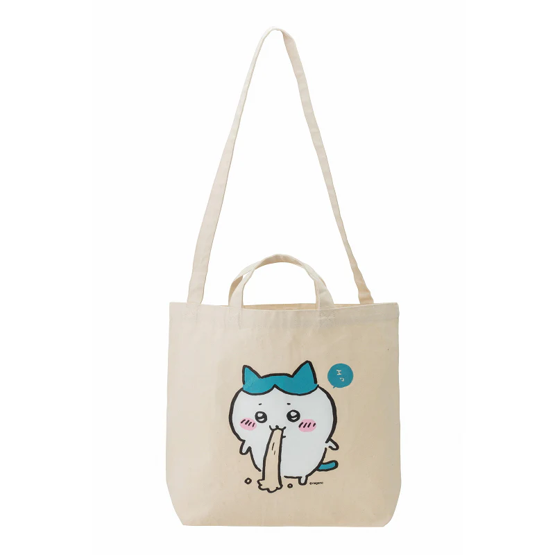 ちいかわ 肩掛け紐が長くて使いやすいトートバッグ（ハチワレ） - Image 2