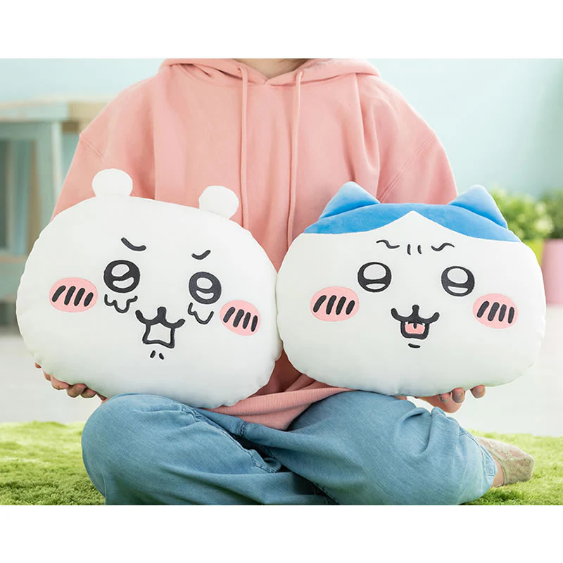 ちいかわ 困惑するおかおクッション(ハチワレ) - Image 5