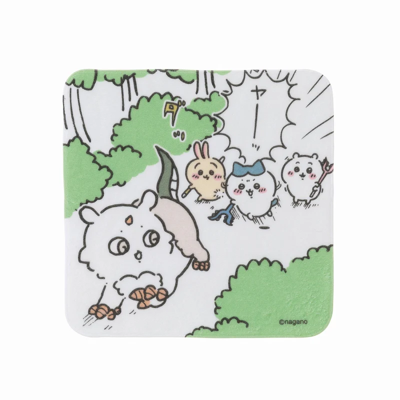 ちいかわ なかよしおでかけ大きめハンドタオル（大きい討伐） - Image 2