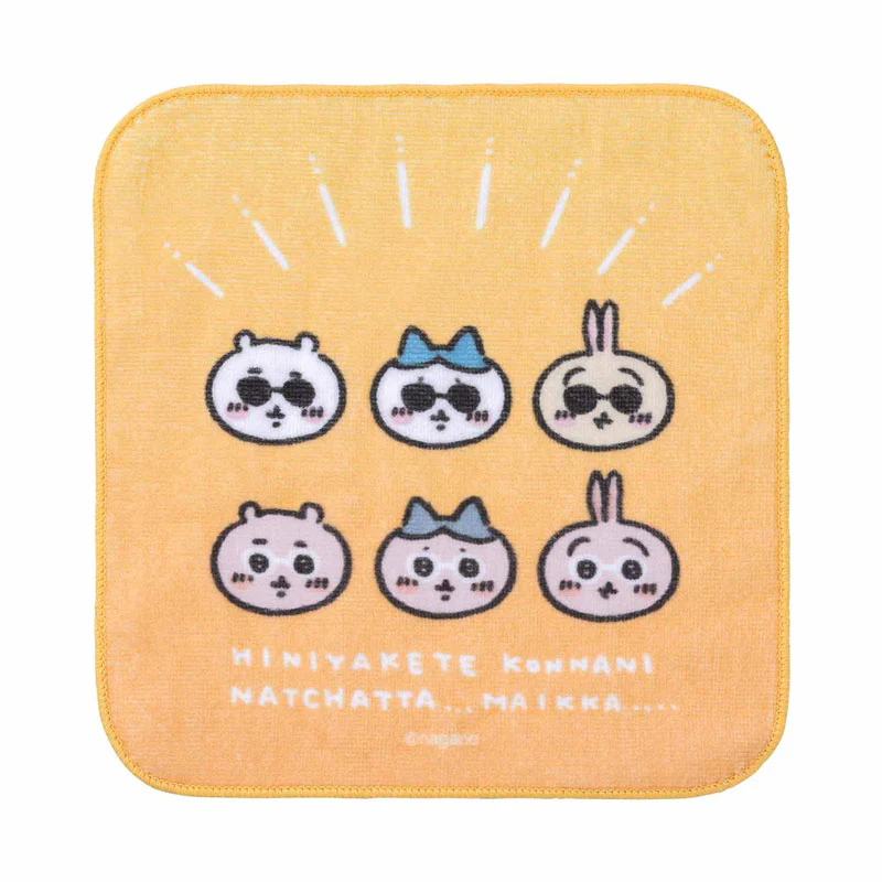 ちいかわ観光 ハンドタオル（サングラスなみんな） - Image 2