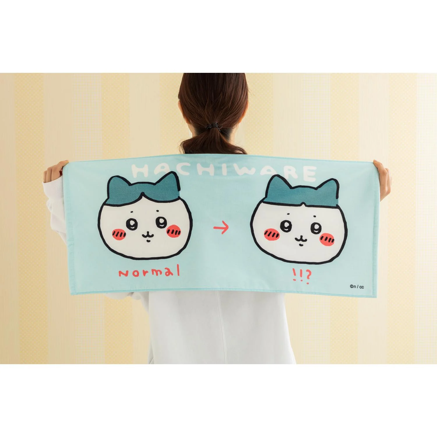 ちいかわ フェイスタオル（ハチワレ!!?） - Image 3