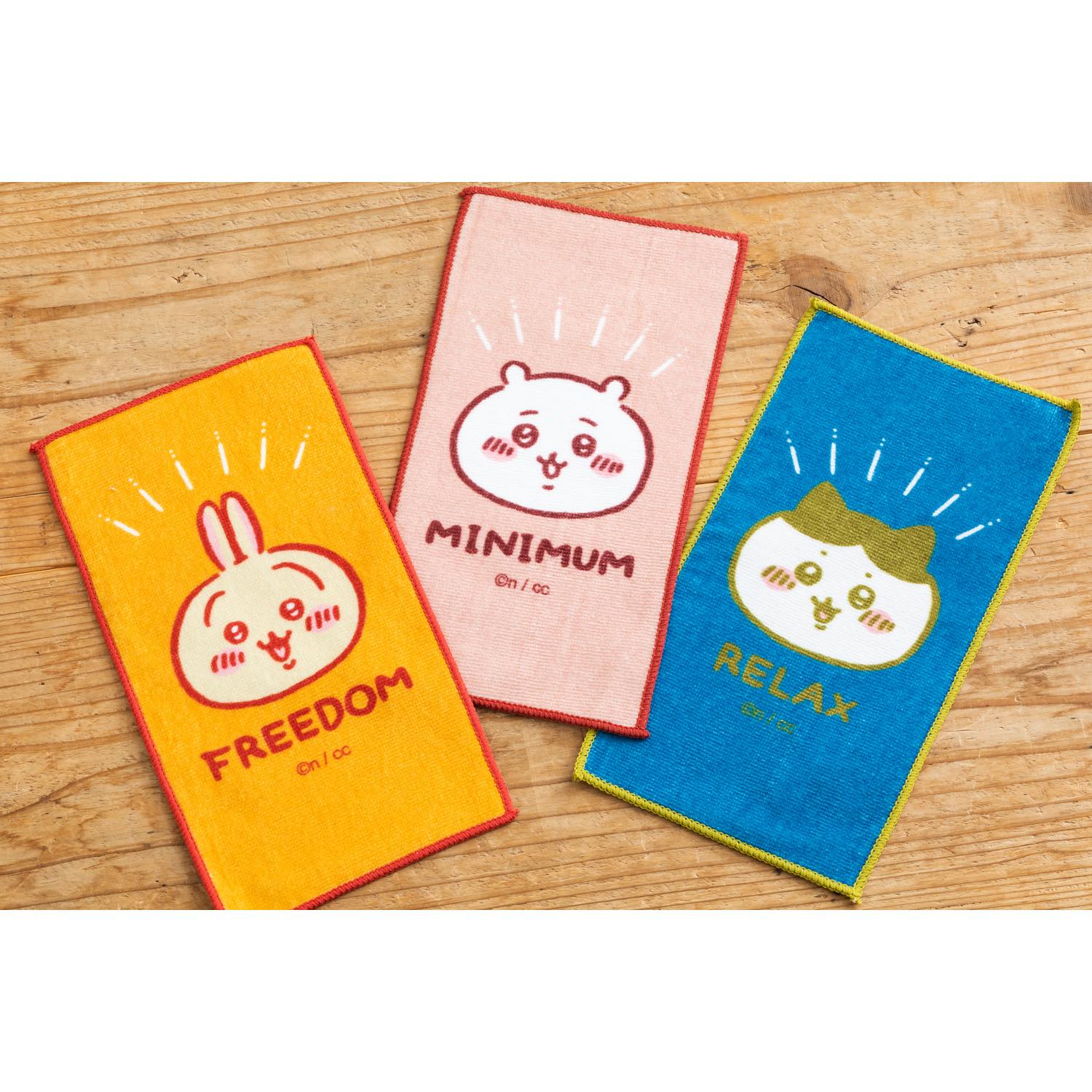 ちいかわ キャンプへGO! 3枚セットタオル（ビビッドカラー） - Image 2