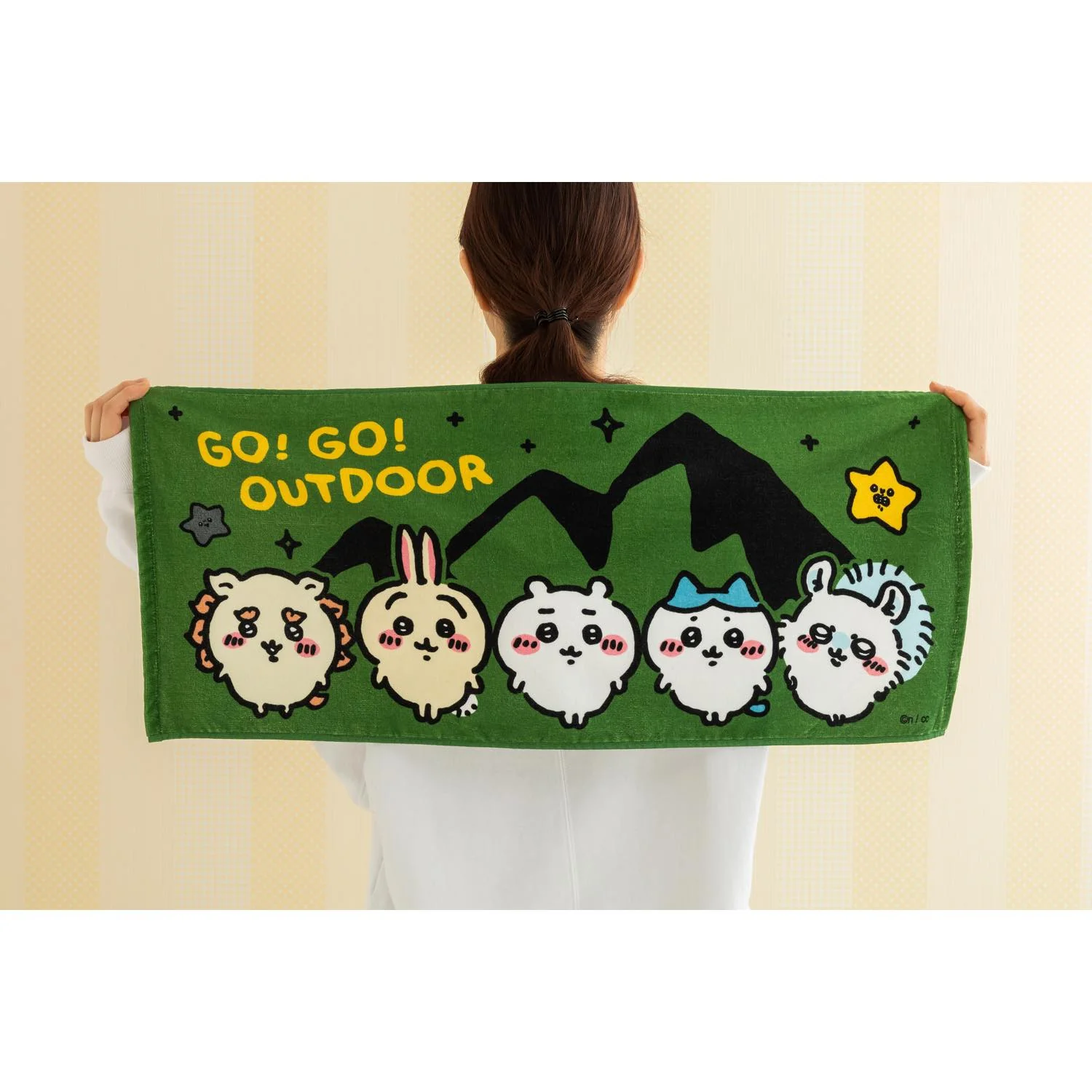 ちいかわ キャンプへGO! フェイスタオル - Image 3