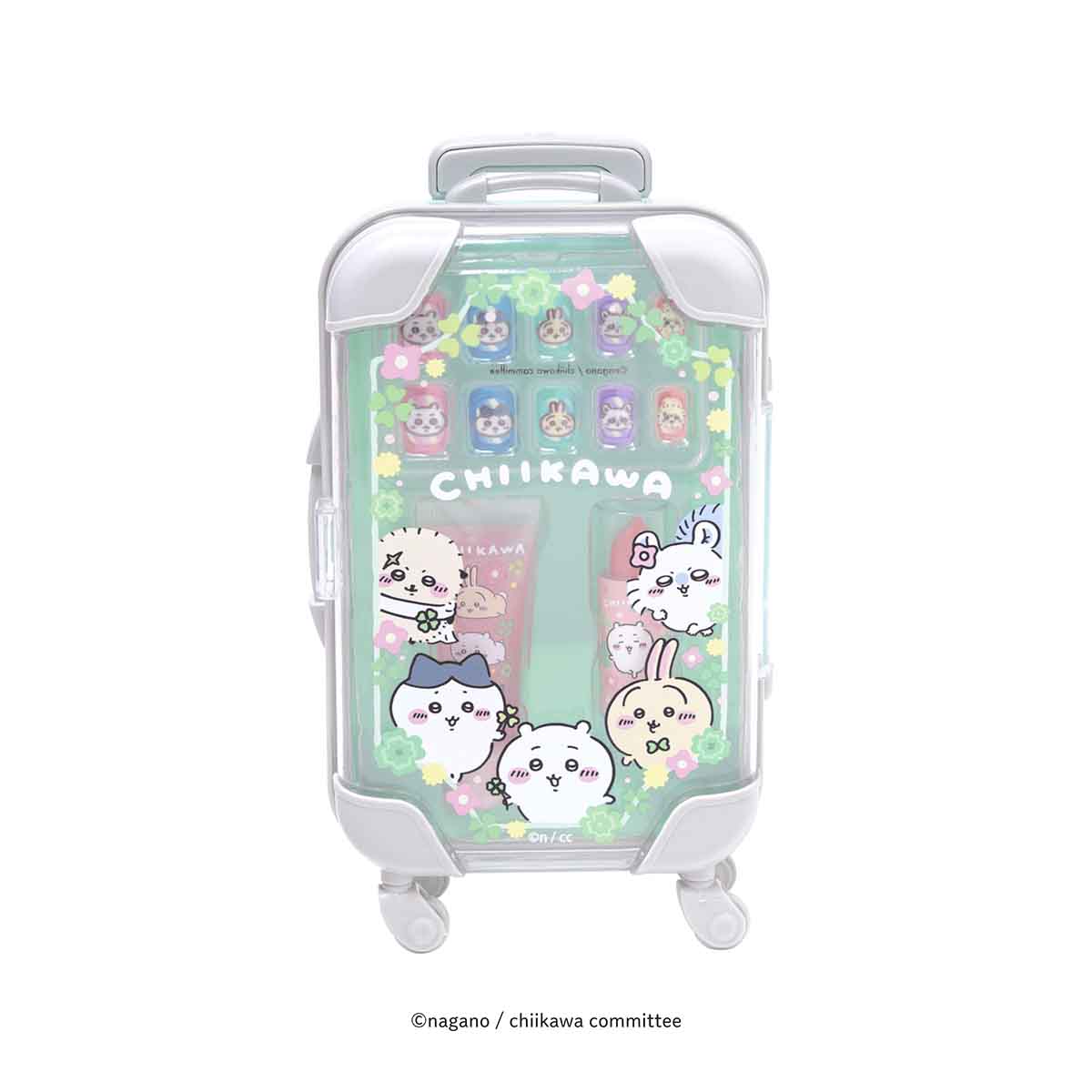 ちいかわ ミニキャリーケース メイクセット（ミントグリーン） - Image 3
