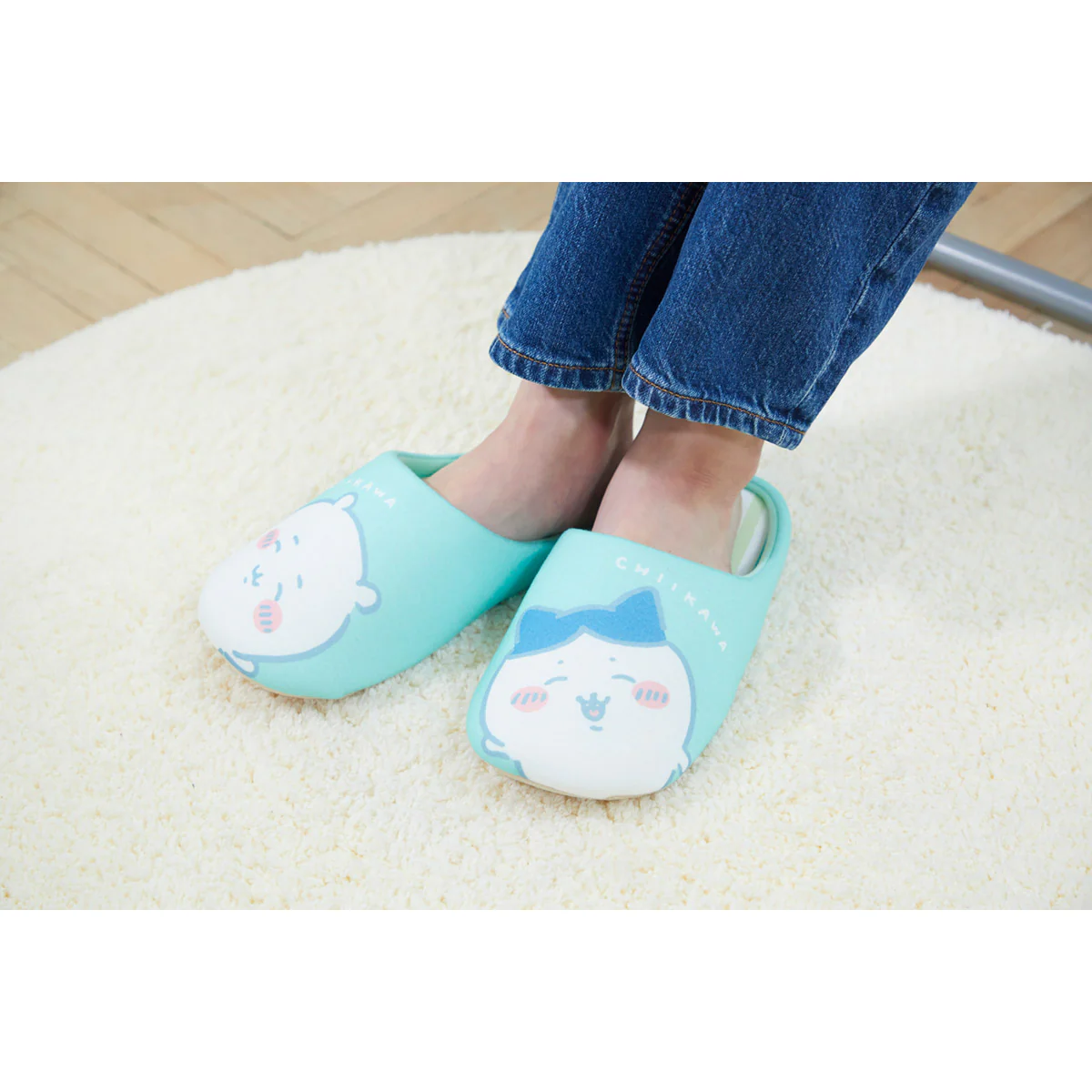 ちいかわ ストライプルームシューズ GR - Image 2