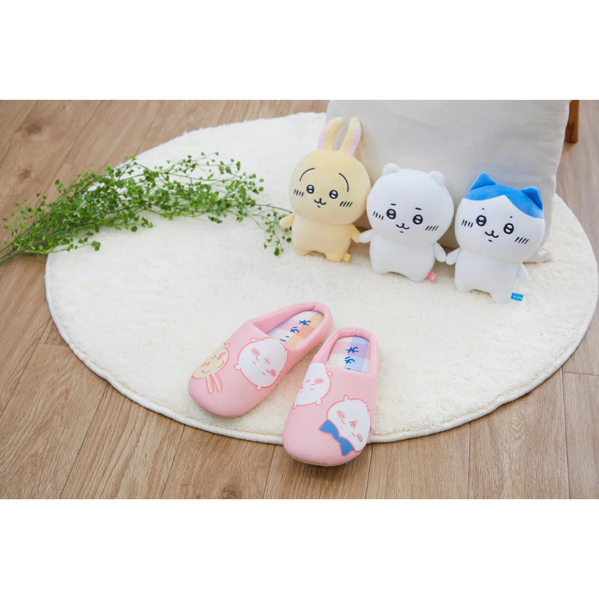 ちいかわ チェックルームシューズ PI - Image 3