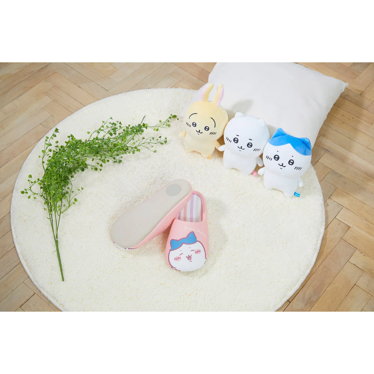 ちいかわ ストライプルームシューズ PI - Image 4