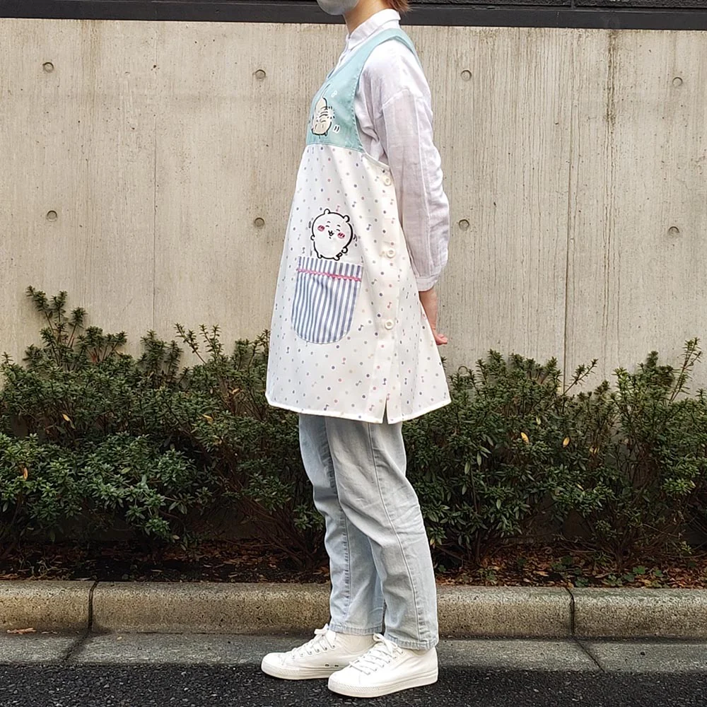 ちいかわ タブリエエプロン（音符ドット GR） - Image 5