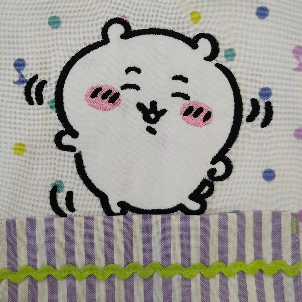 ちいかわ タブリエエプロン（音符ドット BL） - Image 8