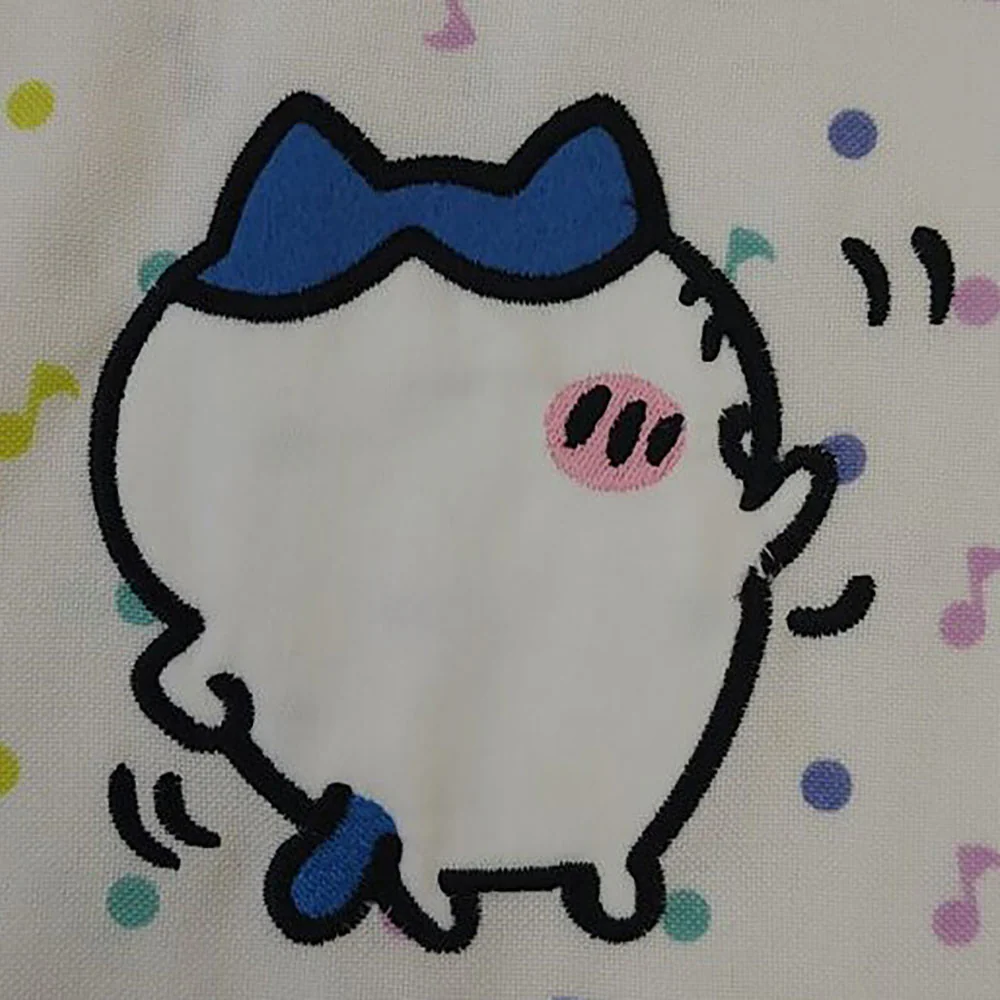 ちいかわ タブリエエプロン（音符ドット BL） - Image 9