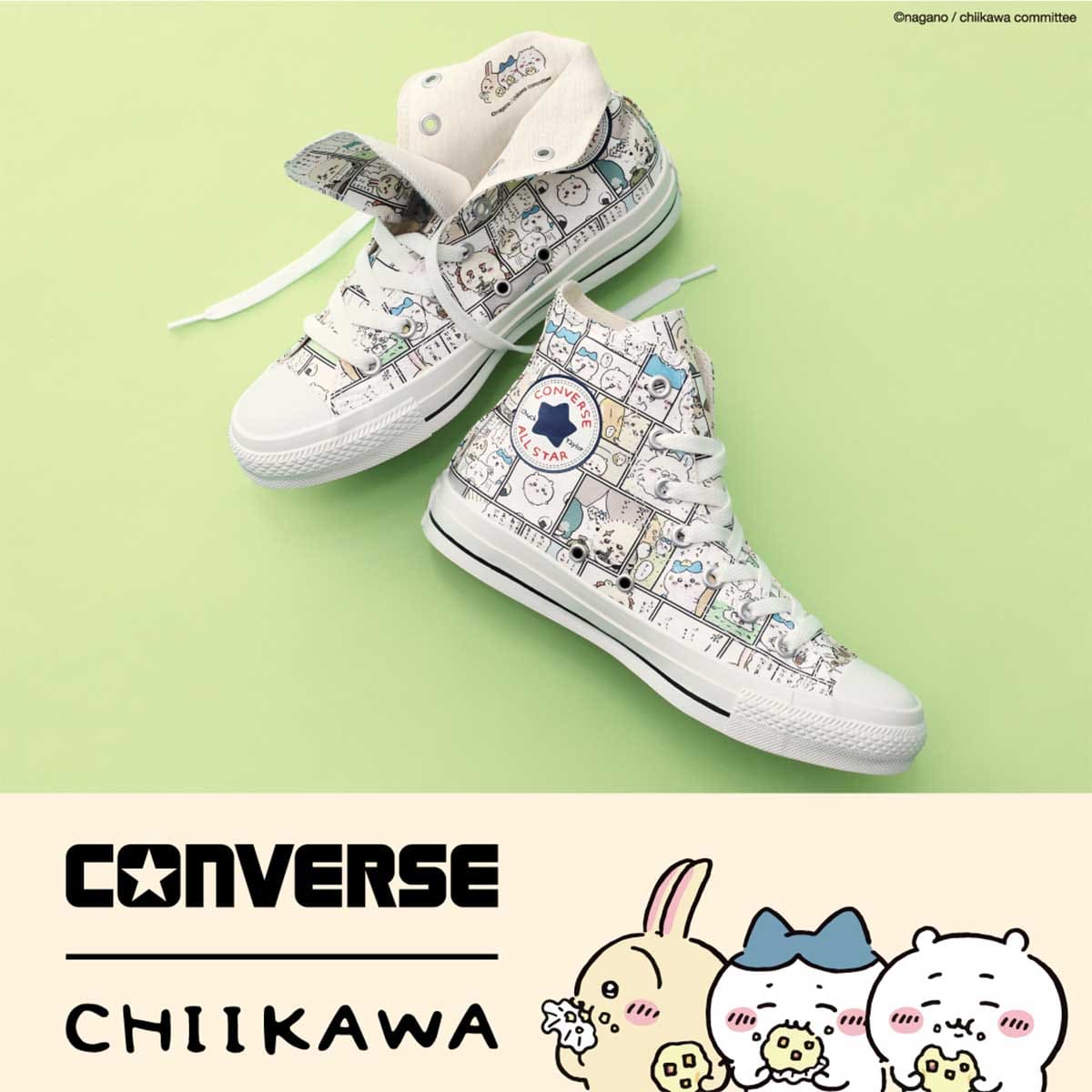 ちいかわ CONVERSE×ちいかわ ALL STAR MC OX / HACHIWARE【他の商品と同時購入不可】 - Image 3