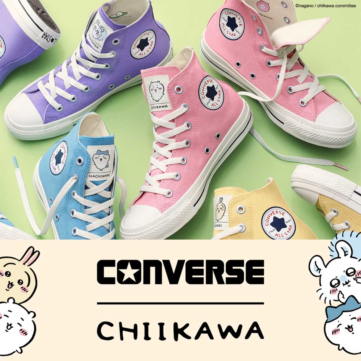 ちいかわ CONVERSE×ちいかわ ALL STAR MC OX / USAGI【他の商品と同時購入不可】 - Image 2