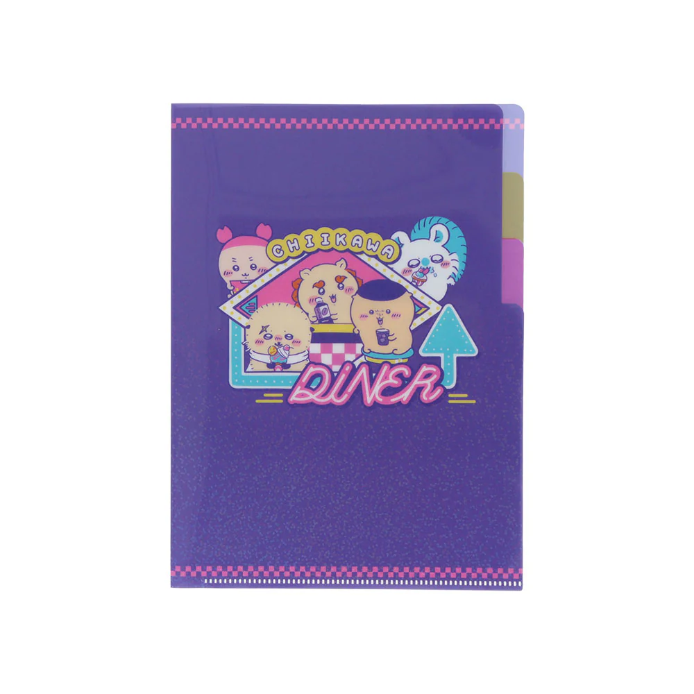 ちいかわ クリアファイルA5 3P（ちいかわ DINER ディナー） - Image 3