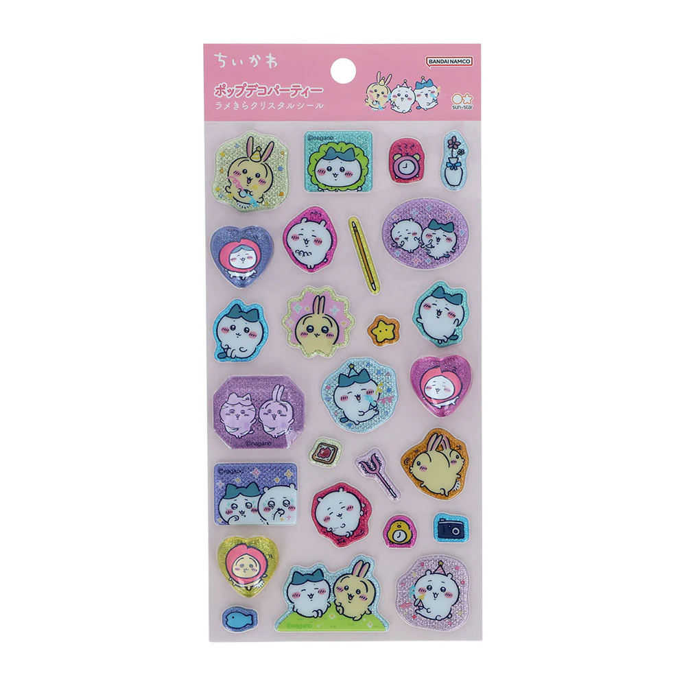 ちいかわ ラメきらクリスタルシール（ちいかわ・ハチワレ・うさぎ）【クレジットカード決済限定商品】 - Image 3