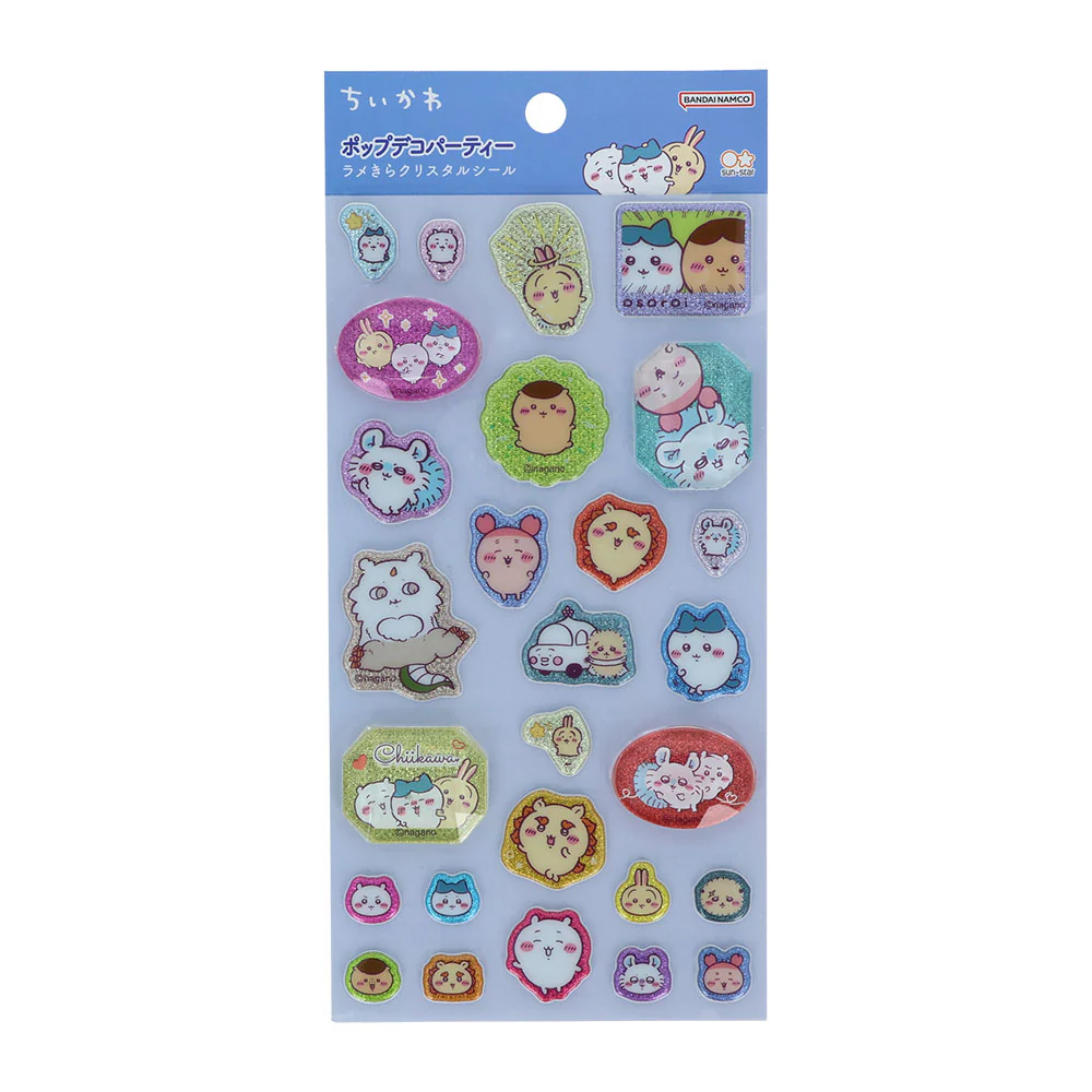 ちいかわ ラメきらクリスタルシール（みんな）【クレジットカード決済限定商品】 - Image 3