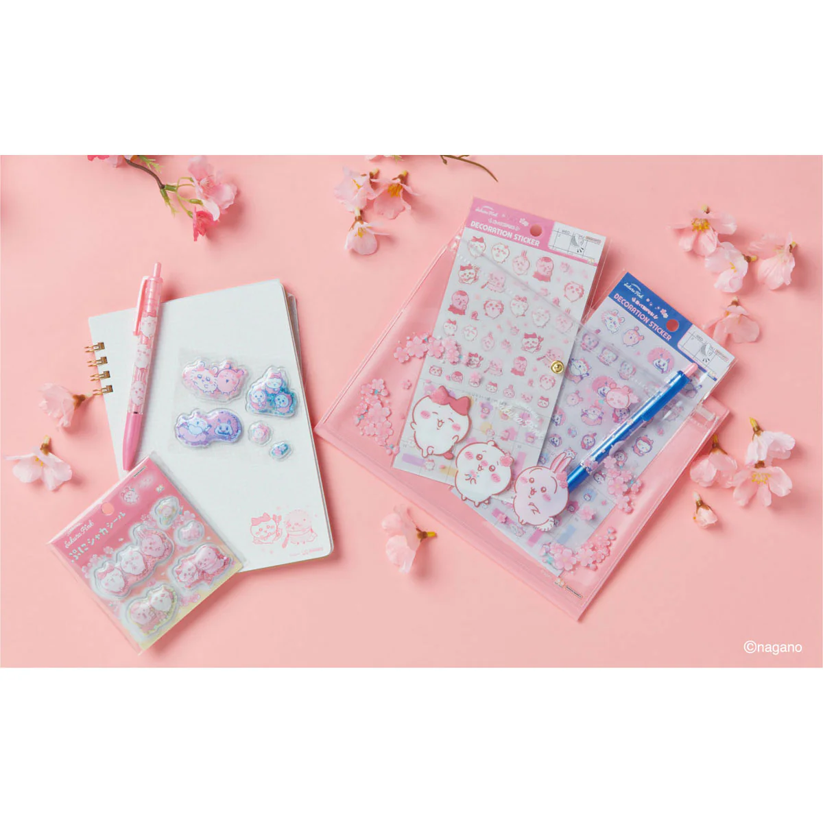 ちいかわ WリングノートB6（Sakura Pink・サクラ） - Image 3