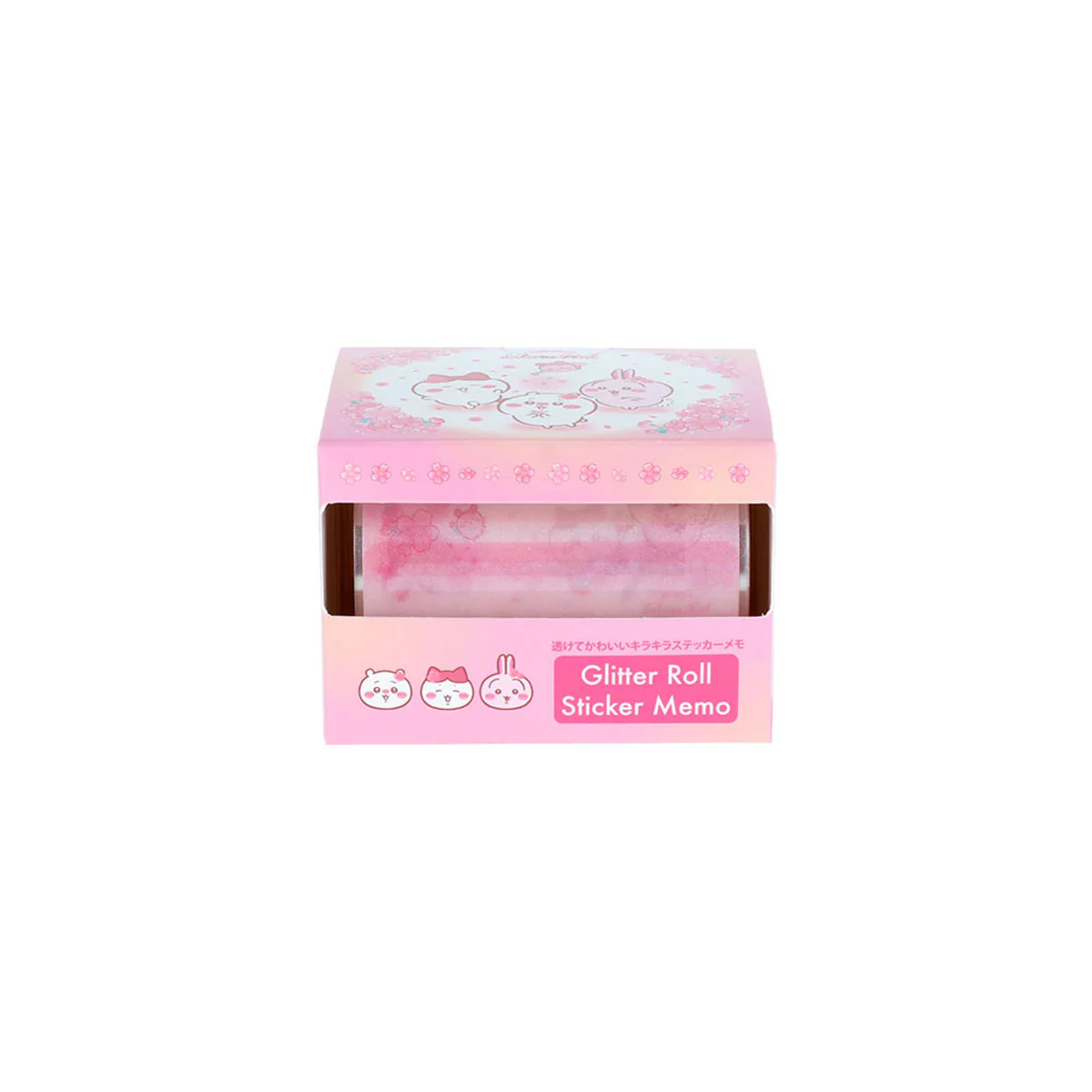ちいかわ グリッターロールステッカーメモ（Sakura Pink・サクラ） - Image 5