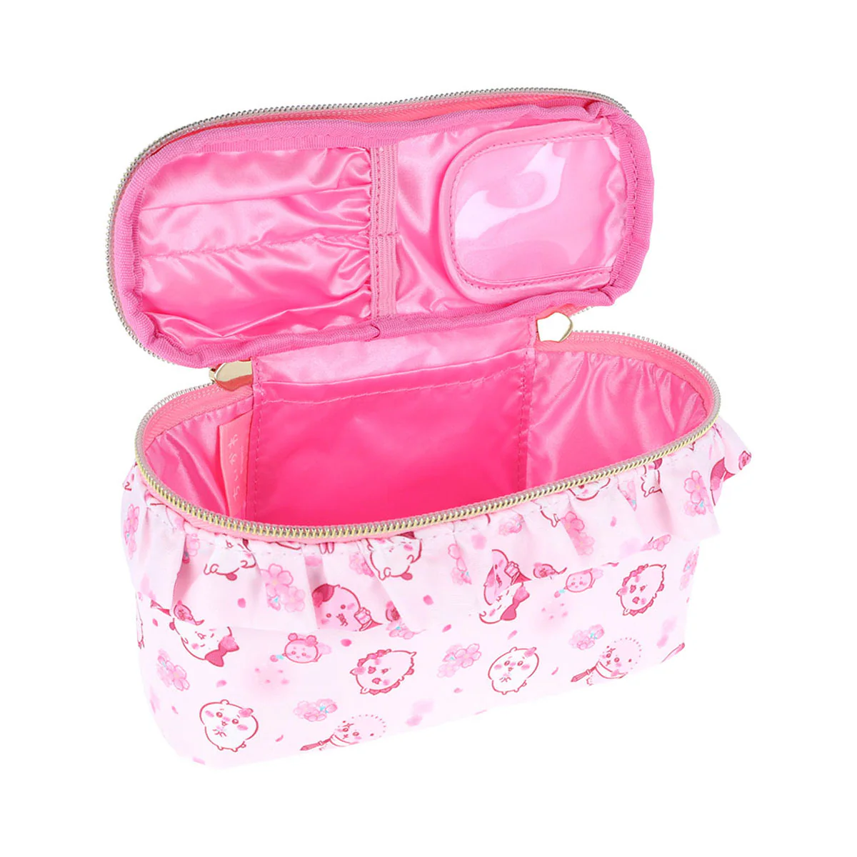 ちいかわ フリルバニティポーチ（Sakura Pink・サクラ） - Image 8
