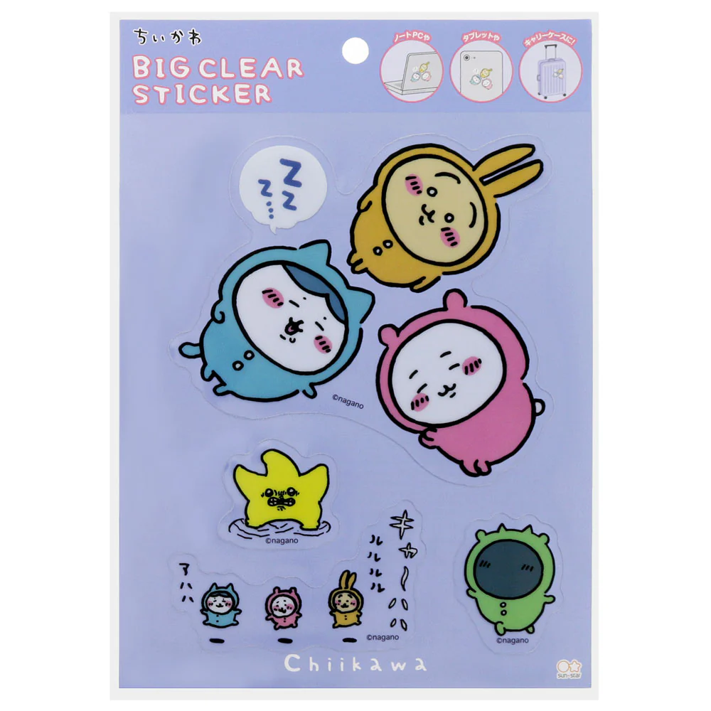 ちいかわ ビッグクリアステッカー パジャマ - Image 2