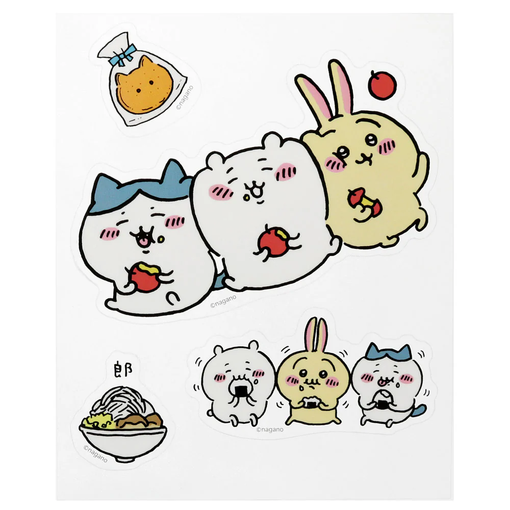 ちいかわ ビッグクリアステッカー もぐもぐ - Image 3