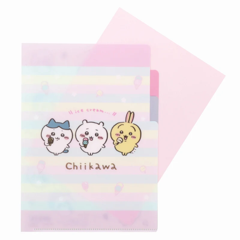 ちいかわ クリアファイルA5 3P（アイス） - Image 3