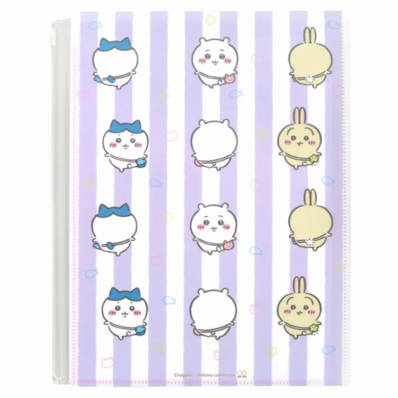 ちいかわ クリアファイル6P+ファスナーケース（おでかけ） - Image 2