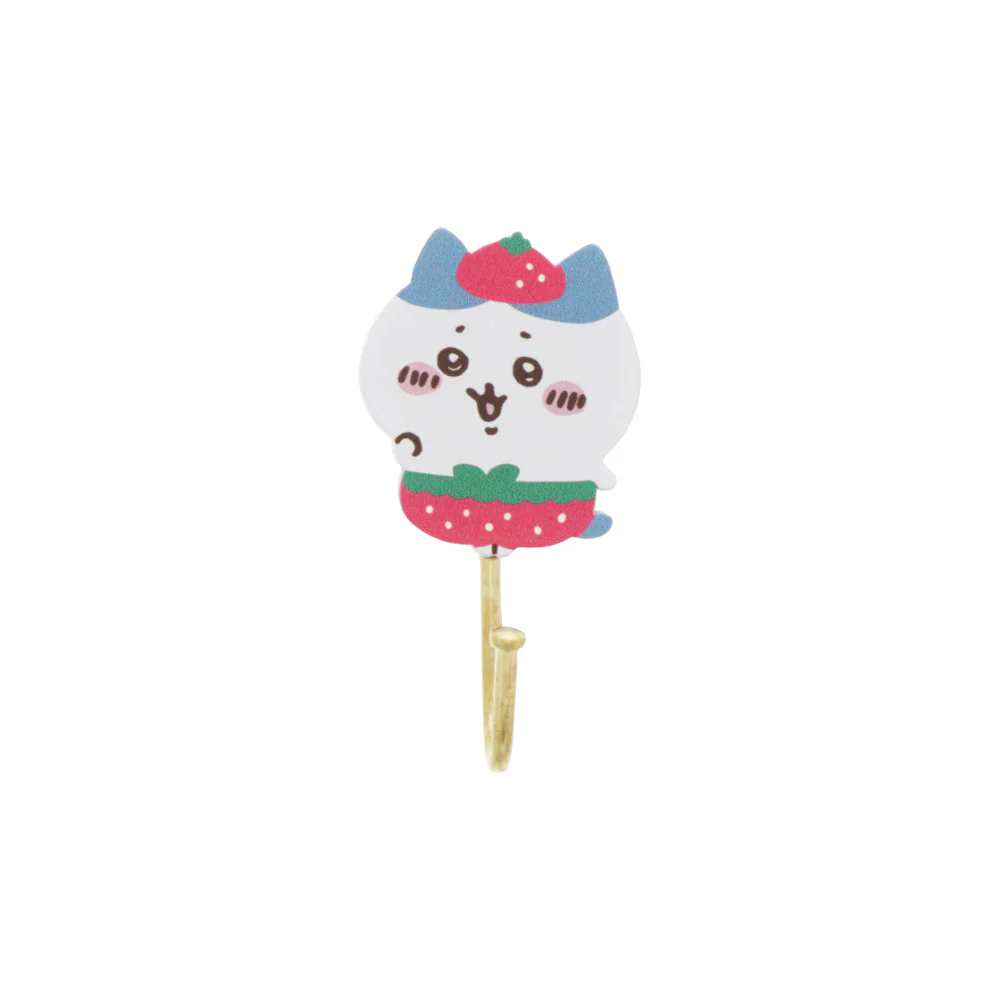ちいかわ 木製マグネットフック（いちごパンツハチワレ） - Image 2