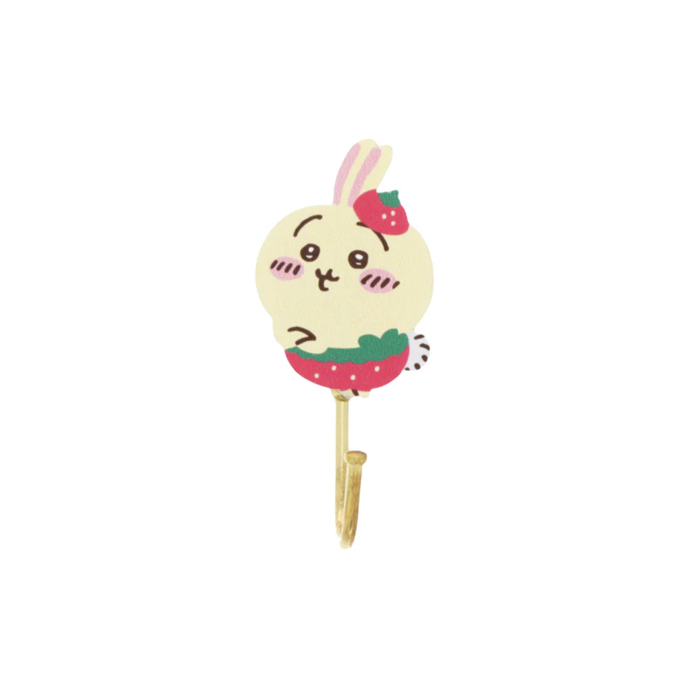 ちいかわ 木製マグネットフック(いちごパンツうさぎ) - Image 2
