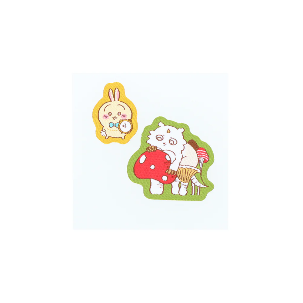 ちいかわ 織ネームシール（ワンダーランド うさぎ＆あのこ） - Image 2
