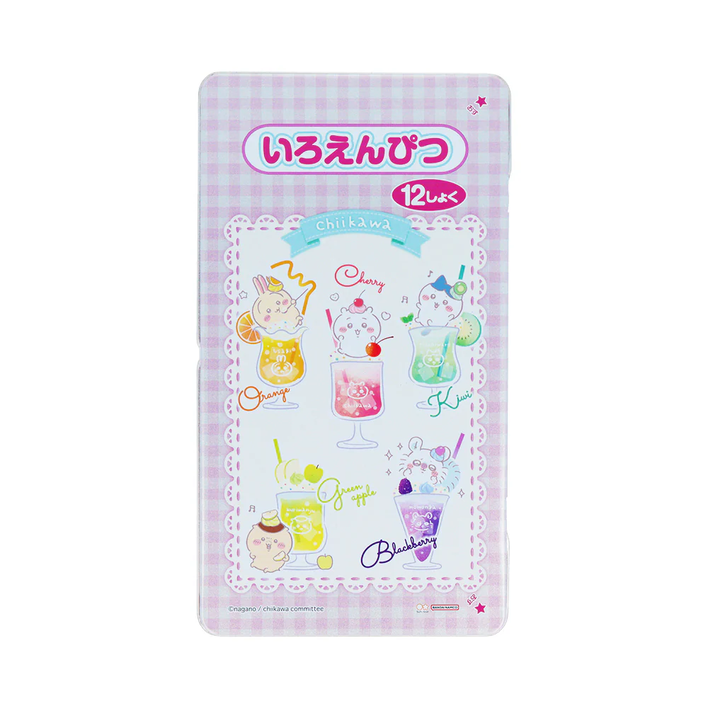 ちいかわ 色鉛筆12色（カラフルドリンク） - Image 2