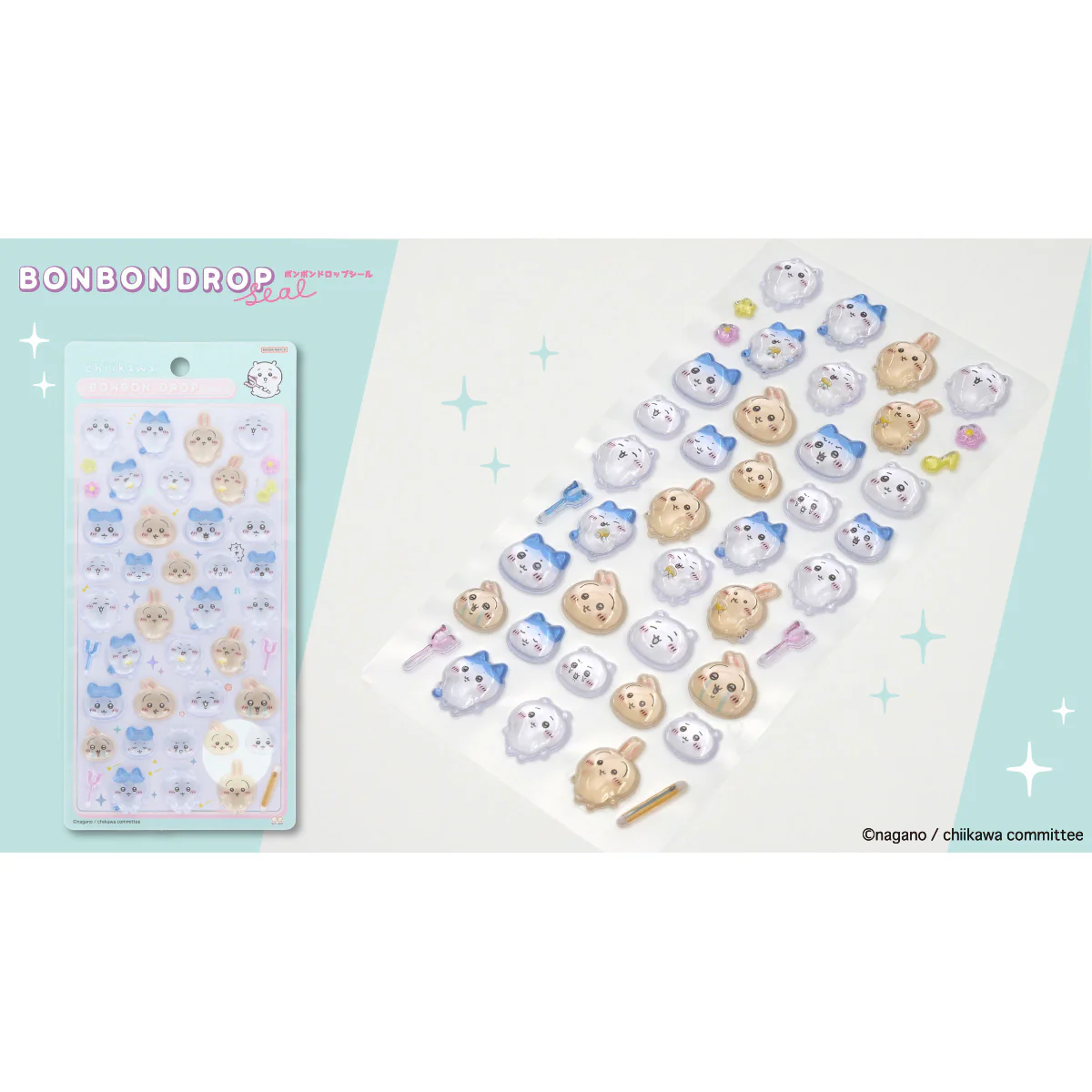 ちいかわ ボンボンドロップシール（ちいかわ×ハチワレ×うさぎ）【クレジットカード決済限定商品】 - Image 2